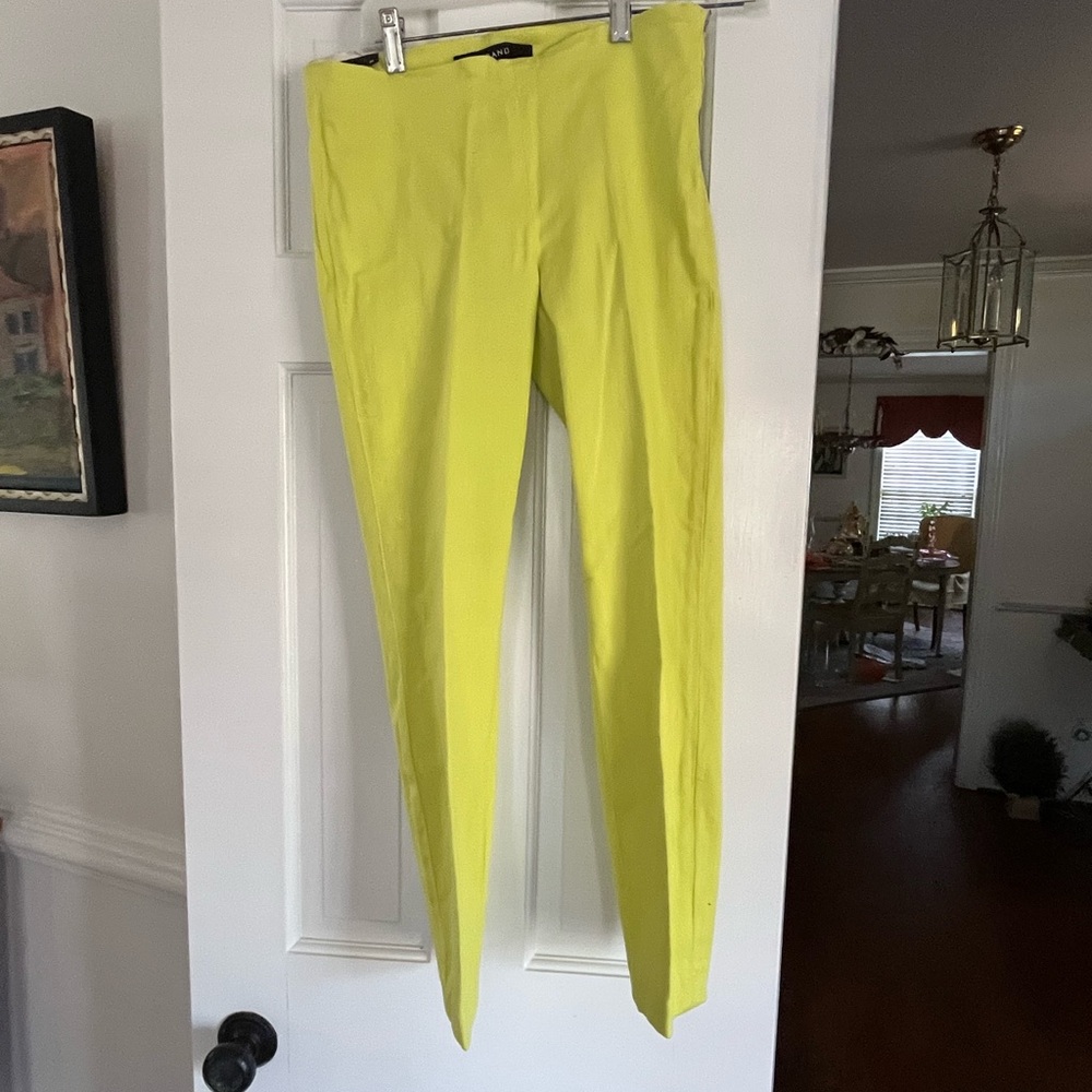 J Brand Lemon Yellow Stretch Slim Pants!